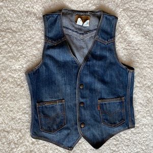 Levi Strauss & Co vintage snap button denim vest size small